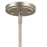 Daria 3-Light Washed Gold Pendant With Washed Gold And White Drum Shade - Homeroots - Flyclothing LLC