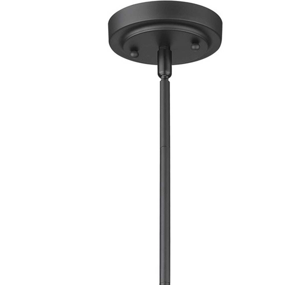 Matte Black Hanging Light with Dome Shade - Homeroots - Flyclothing LLC