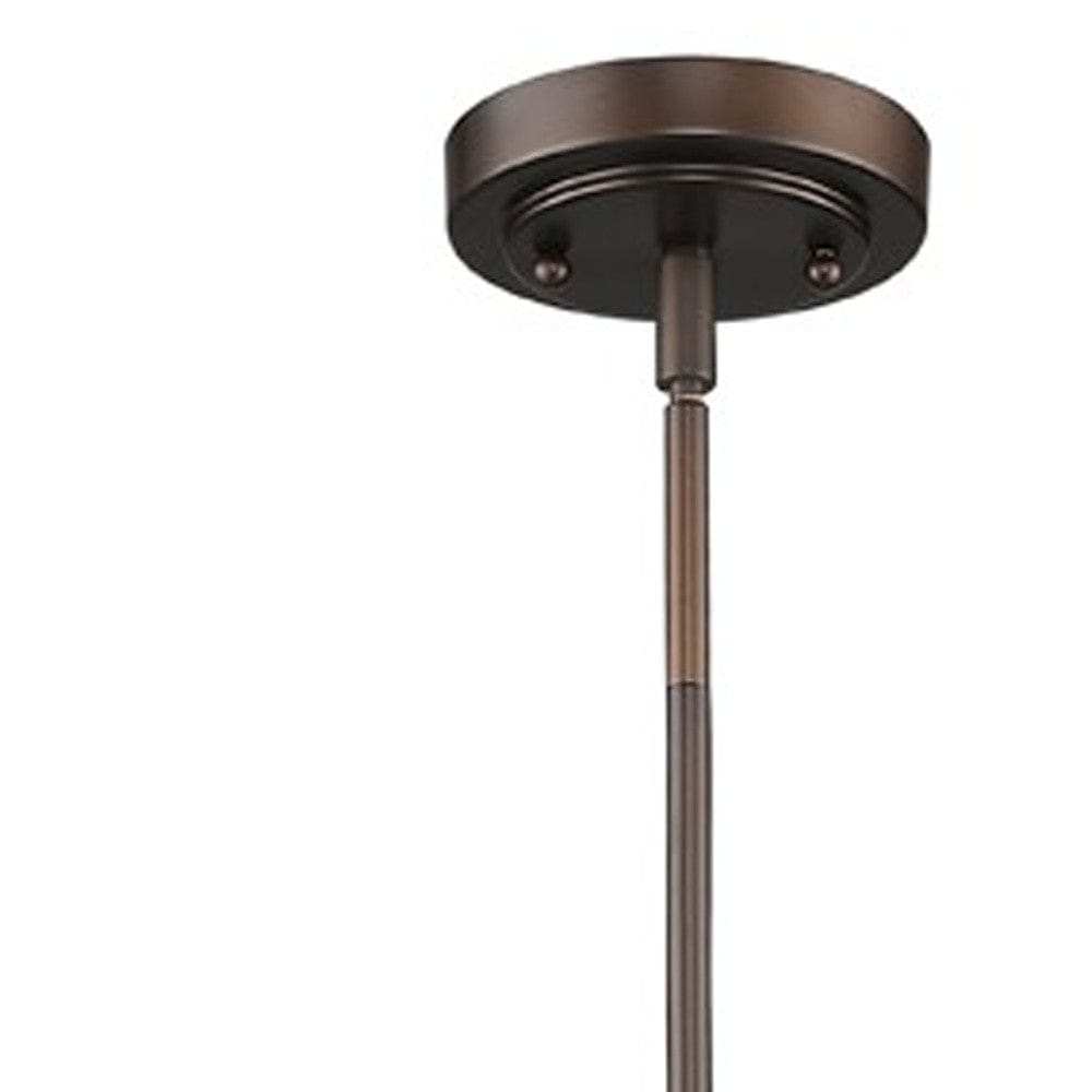 Antique Bronze Hanging Light with Dome Shade - Homeroots - Flyclothing LLC