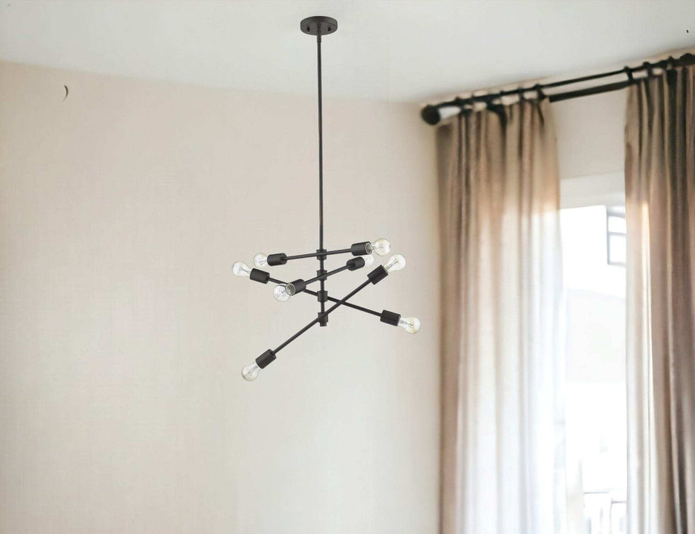 Calix 8-Light Oil-Rubbed Bronze Pendant - Homeroots - Flyclothing LLC