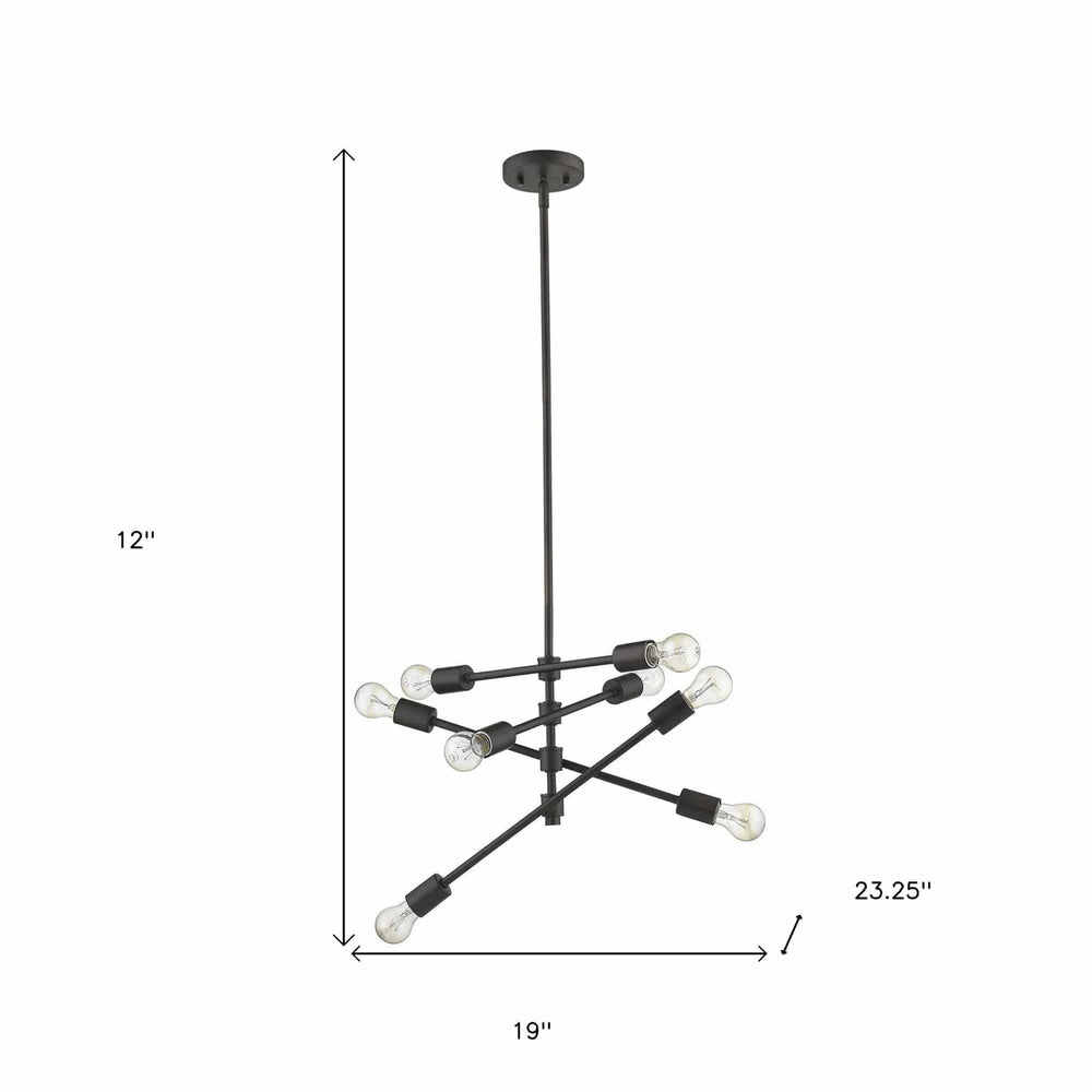 Calix 8-Light Oil-Rubbed Bronze Pendant - Homeroots - Flyclothing LLC