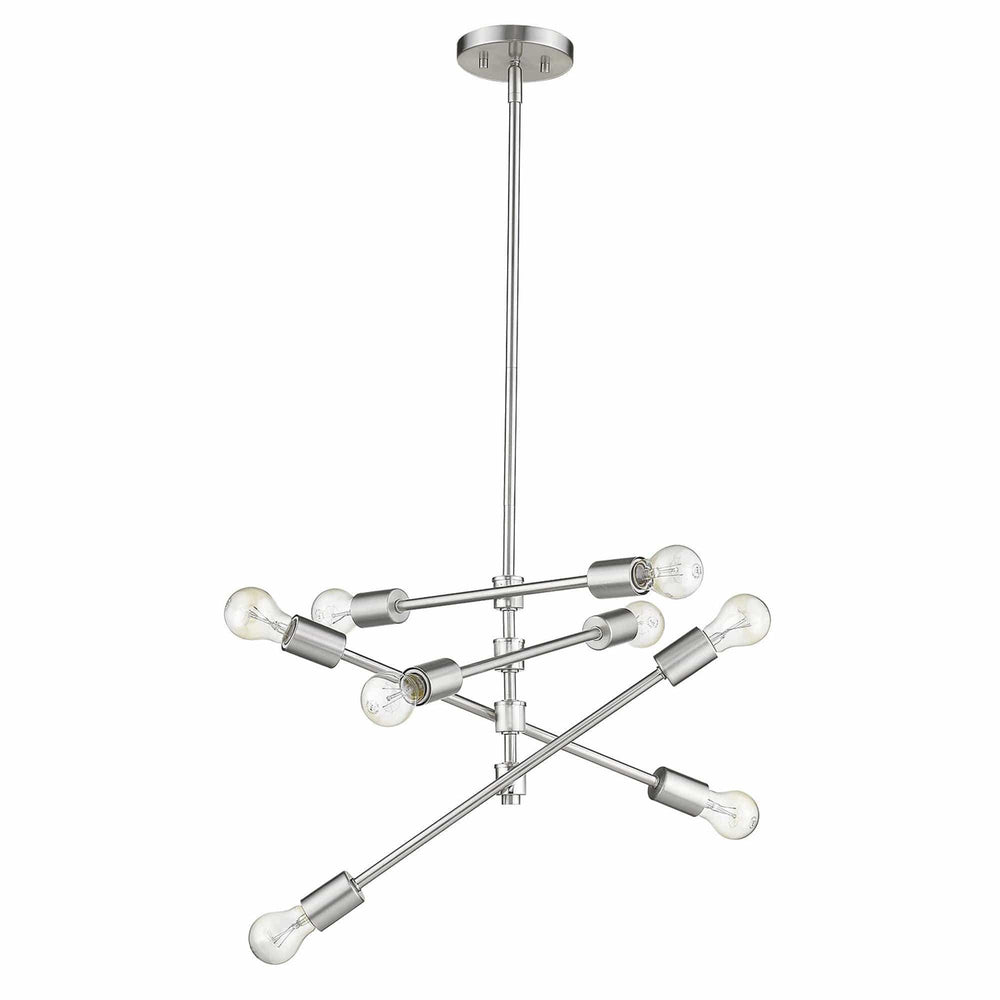 Calix 8-Light Satin Nickel Pendant - Homeroots - Flyclothing LLC