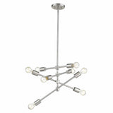 Calix 8-Light Satin Nickel Pendant - Homeroots - Flyclothing LLC