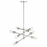 Calix 8-Light Satin Nickel Pendant - Homeroots - Flyclothing LLC