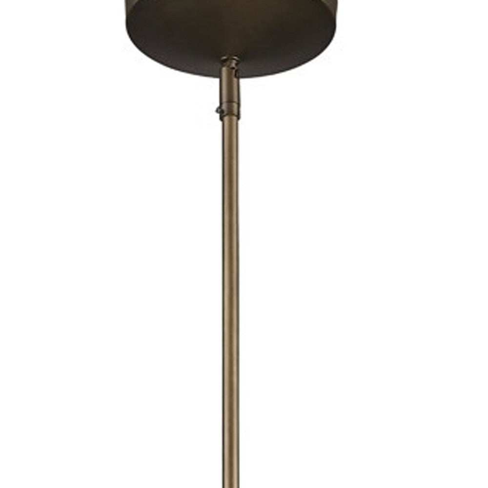 Newport 1-Light Tin Coated Pendant With Raw Brass Interior Shade And Louver - Homeroots - Flyclothing LLC
