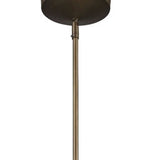 Newport 1-Light Tin Coated Pendant With Raw Brass Interior Shade And Louver - Homeroots - Flyclothing LLC