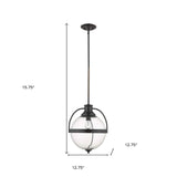 Kassian 1-Light Oil-Rubbed Bronze Pendant - Homeroots - Flyclothing LLC