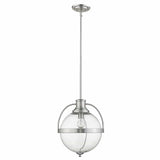 Kassian 1-Light Satin Nickel Pendant - Homeroots - Flyclothing LLC