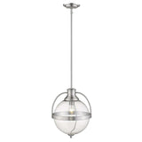 Kassian 1-Light Satin Nickel Pendant - Homeroots - Flyclothing LLC