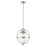 Kassian 1-Light Satin Nickel Pendant - Homeroots - Flyclothing LLC