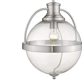 Kassian 1-Light Satin Nickel Pendant - Homeroots - Flyclothing LLC