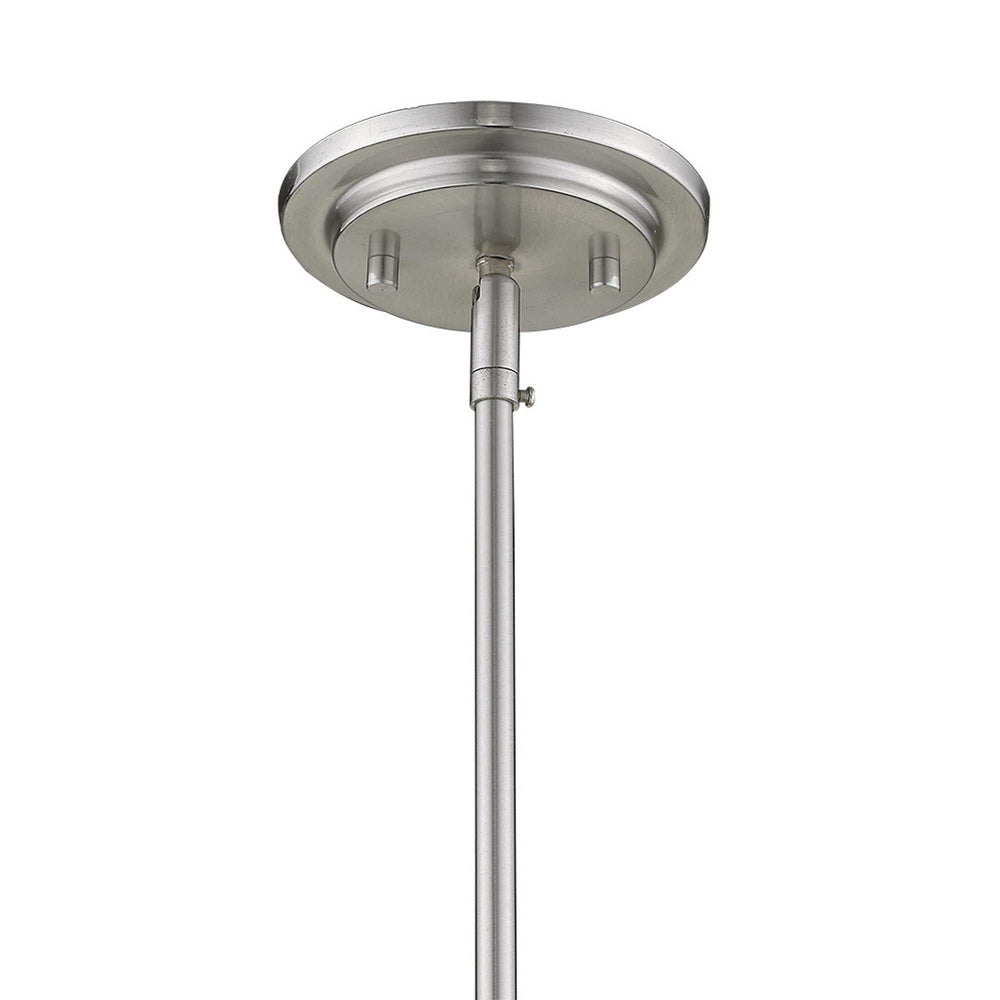 Kassian 1-Light Satin Nickel Pendant - Homeroots - Flyclothing LLC