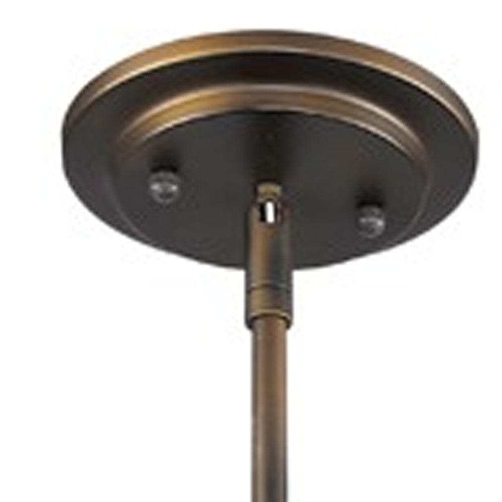 Bronze Metal Hanging Light with Mesh Shade - Homeroots - Flyclothing LLC