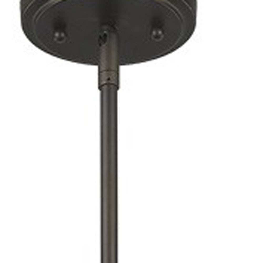 Jade 1-Light Oil-Rubbed Bronze Pendant With Vertical Structural Frames - Homeroots - Flyclothing LLC