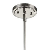 Jade 1-Light Polished Nickel Pendant With Vertical Structural Frames - Homeroots - Flyclothing LLC