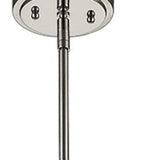 Jade 1-Light Polished Nickel Pendant With Vertical Structural Frames - Homeroots - Flyclothing LLC