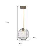 Loft 1-Light Brass Pendant - Homeroots - Flyclothing LLC