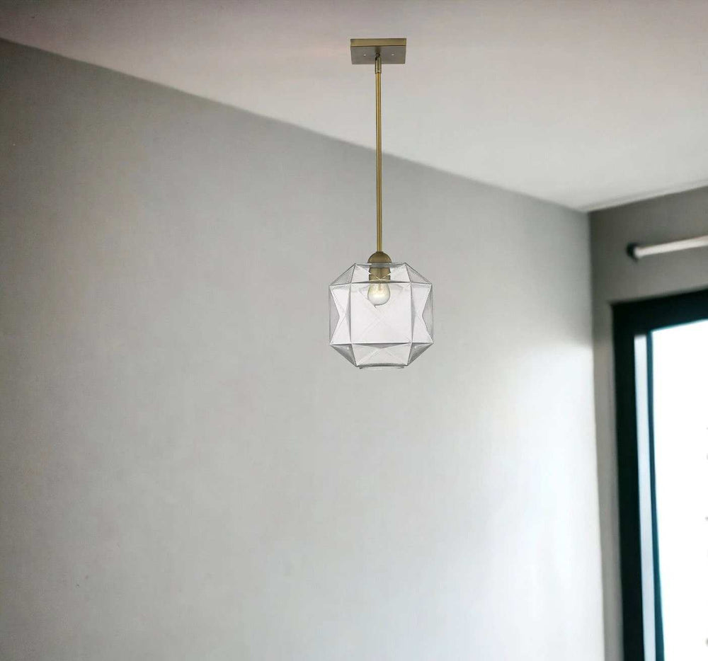 Loft 1-Light Brass Pendant - Homeroots - Flyclothing LLC