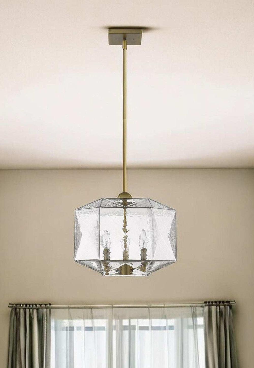 Loft 3-Light Brass Pendant - Homeroots - Flyclothing LLC