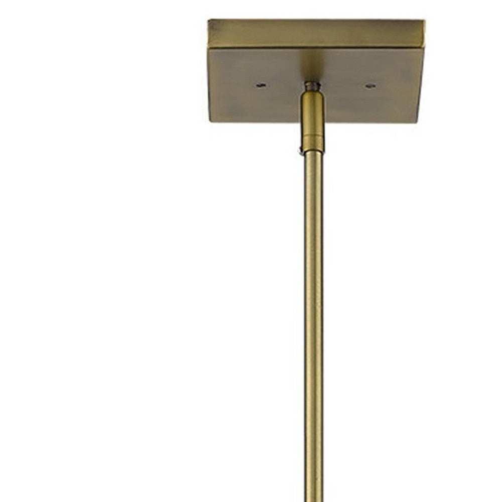Loft 3-Light Brass Pendant - Homeroots - Flyclothing LLC