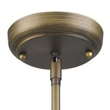 Brushed Gold Metal Hanging with Round Glass Shade - Homeroots - Flyclothing LLC