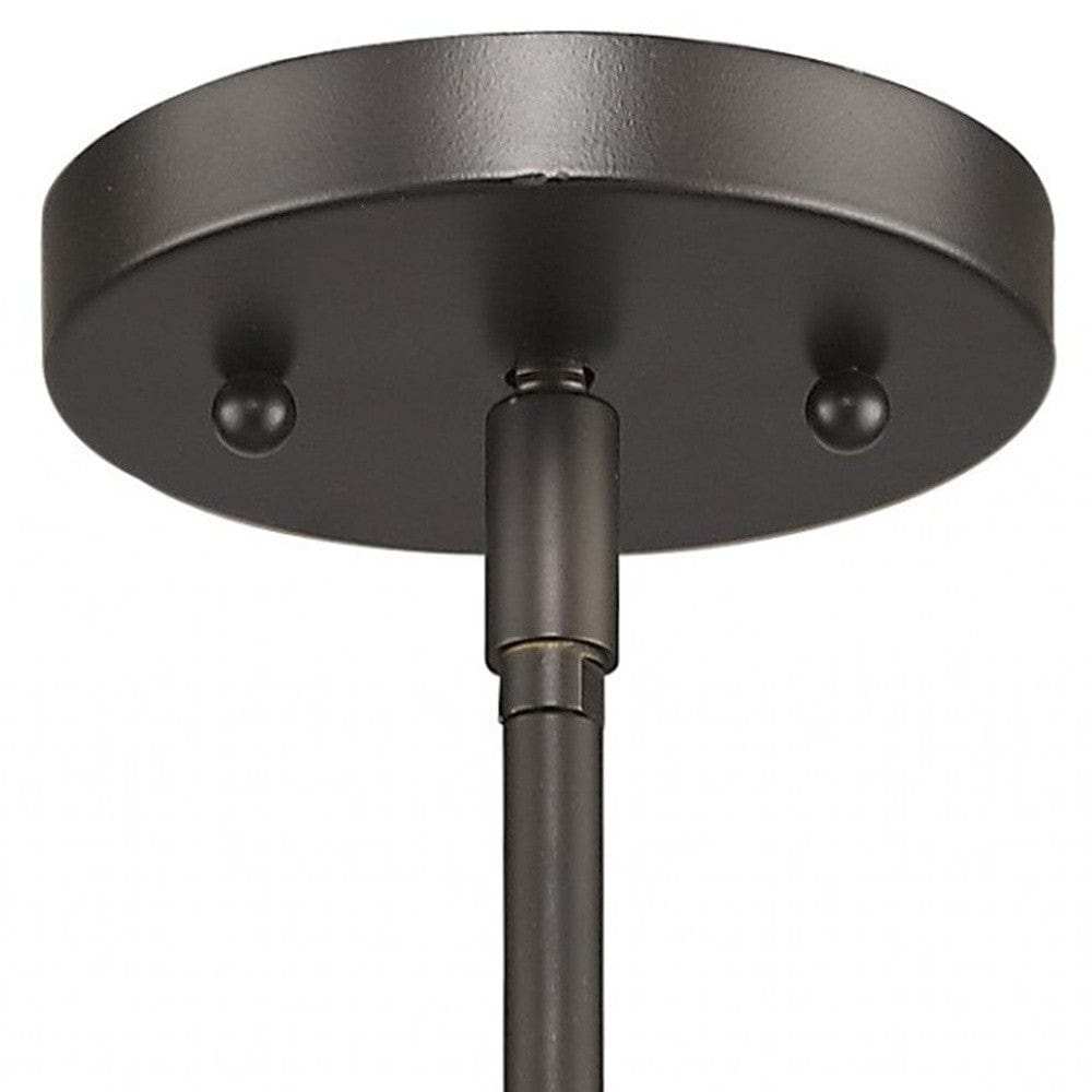 Brushed Bronze Minimalist Cylindrical Hanging Light - Homeroots - Flyclothing LLC