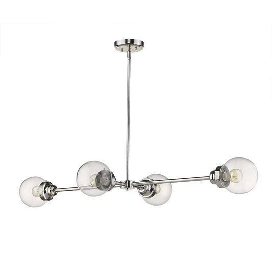 Portsmith 4-Light Polished Nickel Island Pendant - Homeroots - Flyclothing LLC