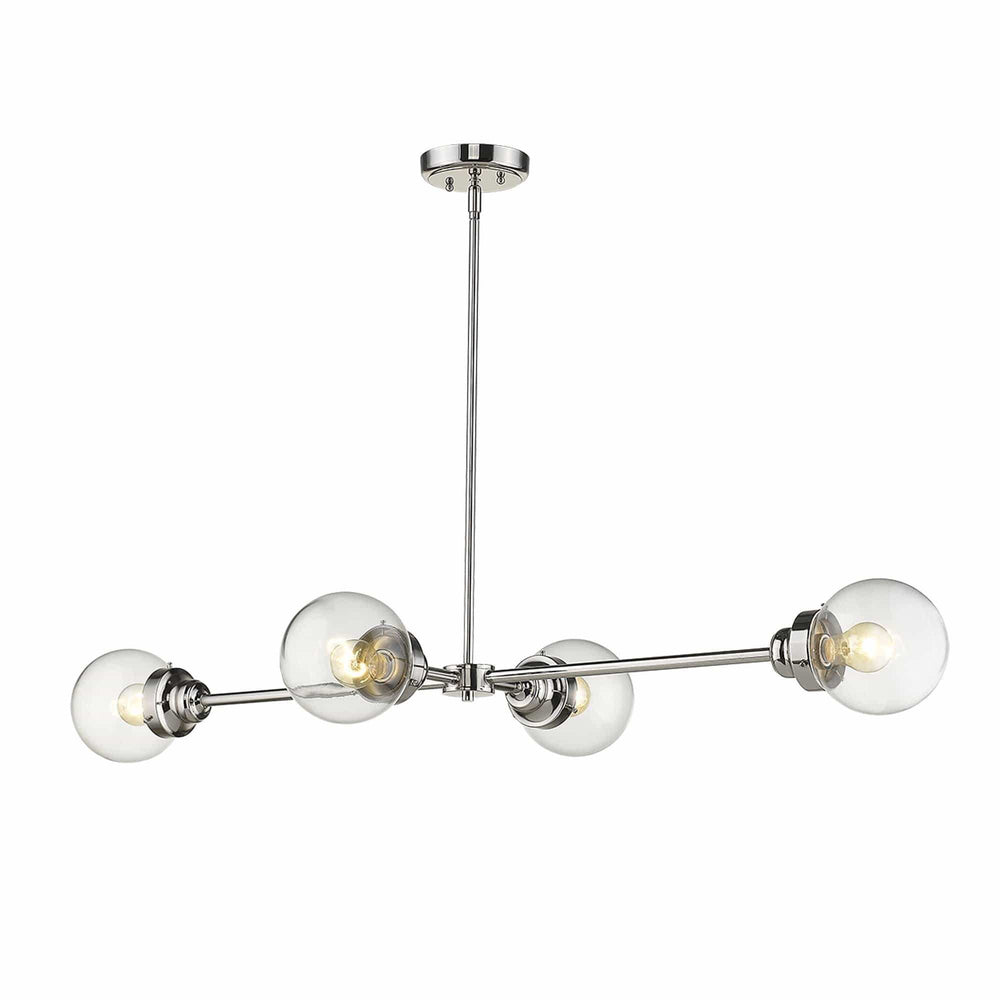 Portsmith 4-Light Polished Nickel Island Pendant - Homeroots - Flyclothing LLC