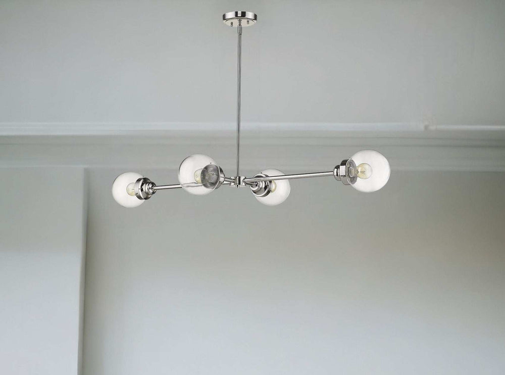 Portsmith 4-Light Polished Nickel Island Pendant - Homeroots - Flyclothing LLC