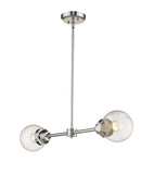 Portsmith 2-Light Polished Nickel Island Pendant - Homeroots - Flyclothing LLC