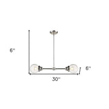 Portsmith 2-Light Polished Nickel Island Pendant - Homeroots - Flyclothing LLC