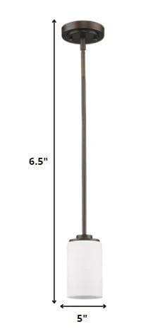 Bronze Frosted Glass Hanging Light - Homeroots - Flyclothing LLC