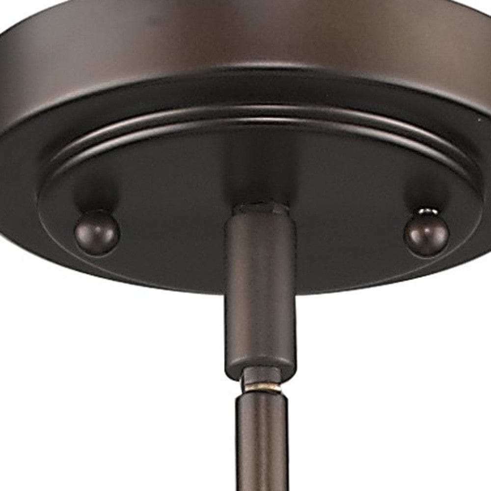 Bronze Frosted Glass Hanging Light - Homeroots - Flyclothing LLC