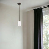 Bronze Frosted Glass Hanging Light - Homeroots - Flyclothing LLC
