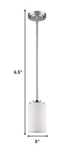 Silver Frosted Glass Hanging Light - Homeroots - Flyclothing LLC