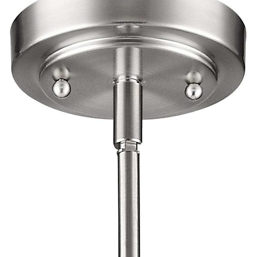 Silver Frosted Glass Hanging Light - Homeroots - Flyclothing LLC