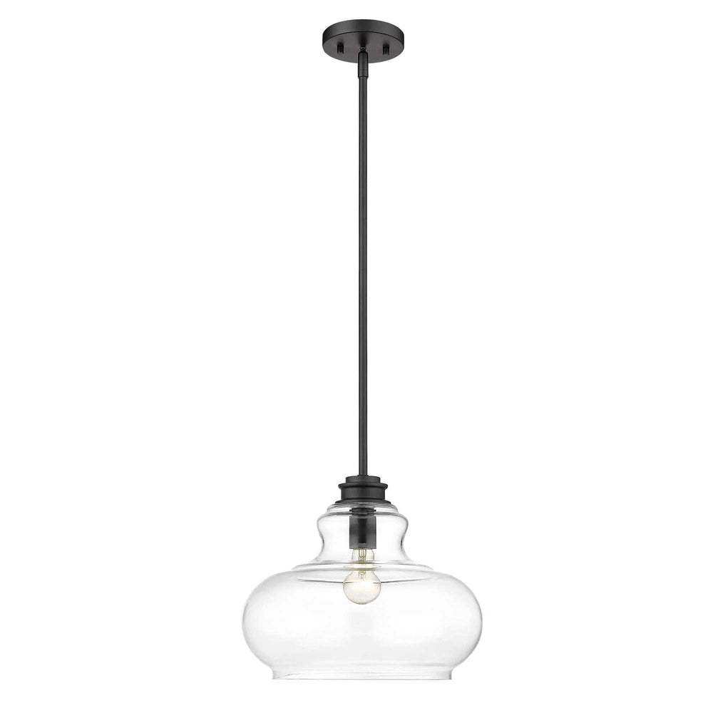 Torrel 1-Light Matte Black Pendant - Homeroots - Flyclothing LLC