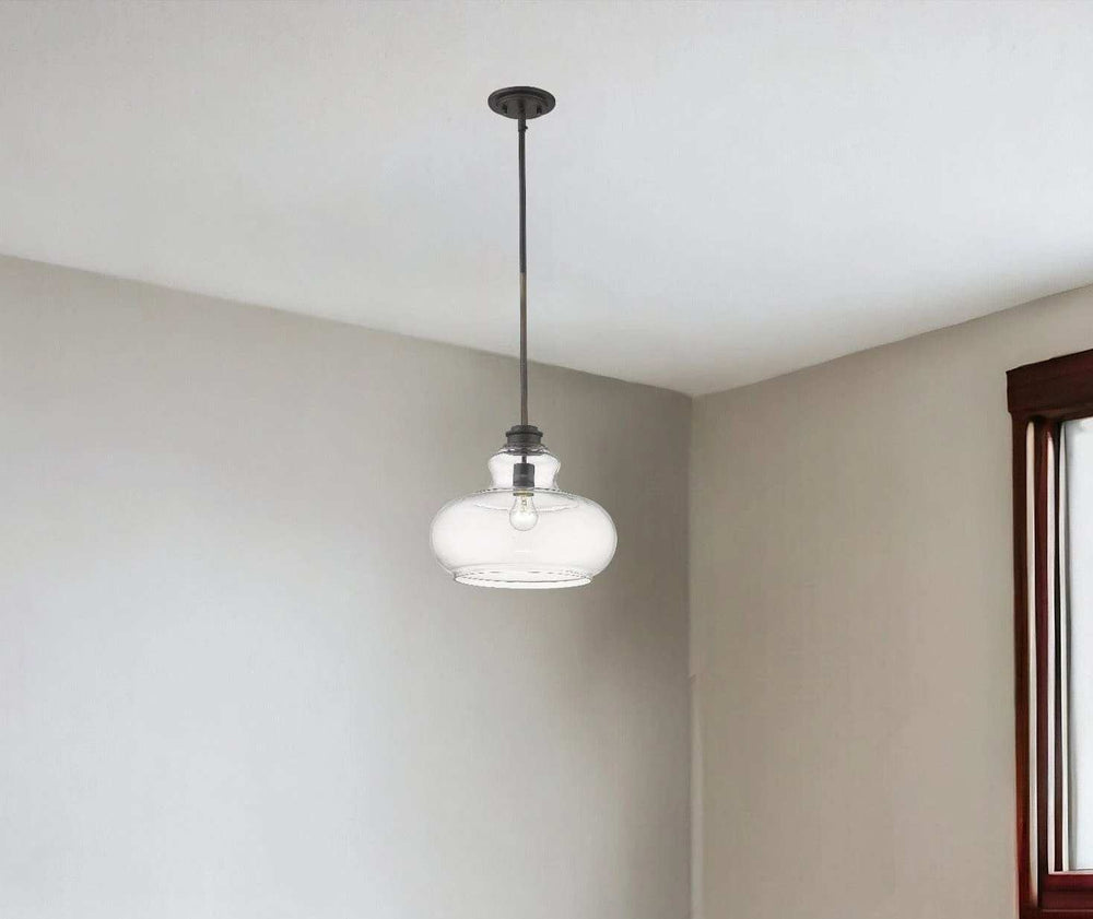 Torrel 1-Light Oil-Rubbed Bronze Pendant - Homeroots - Flyclothing LLC