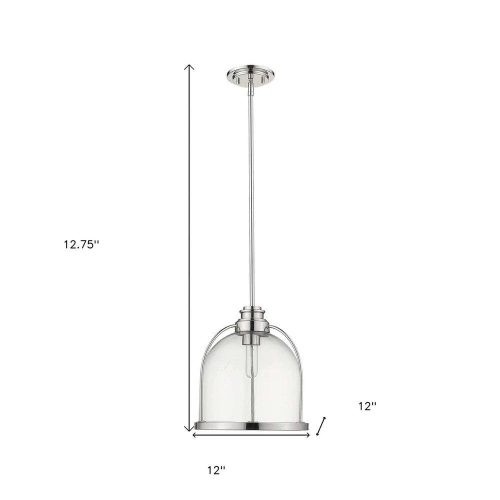 Stanton 1-Light Polished Nickel Pendant - Homeroots - Flyclothing LLC
