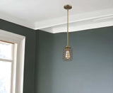 Brushed Gold Metal Cage Hanging Light - Homeroots - Flyclothing LLC
