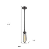 Modern Bronze Mini Pendant Hanging Light - Homeroots - Flyclothing LLC