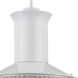 Skylar 1-Light White Pendant With Halophane Glass Shade - Homeroots - Flyclothing LLC