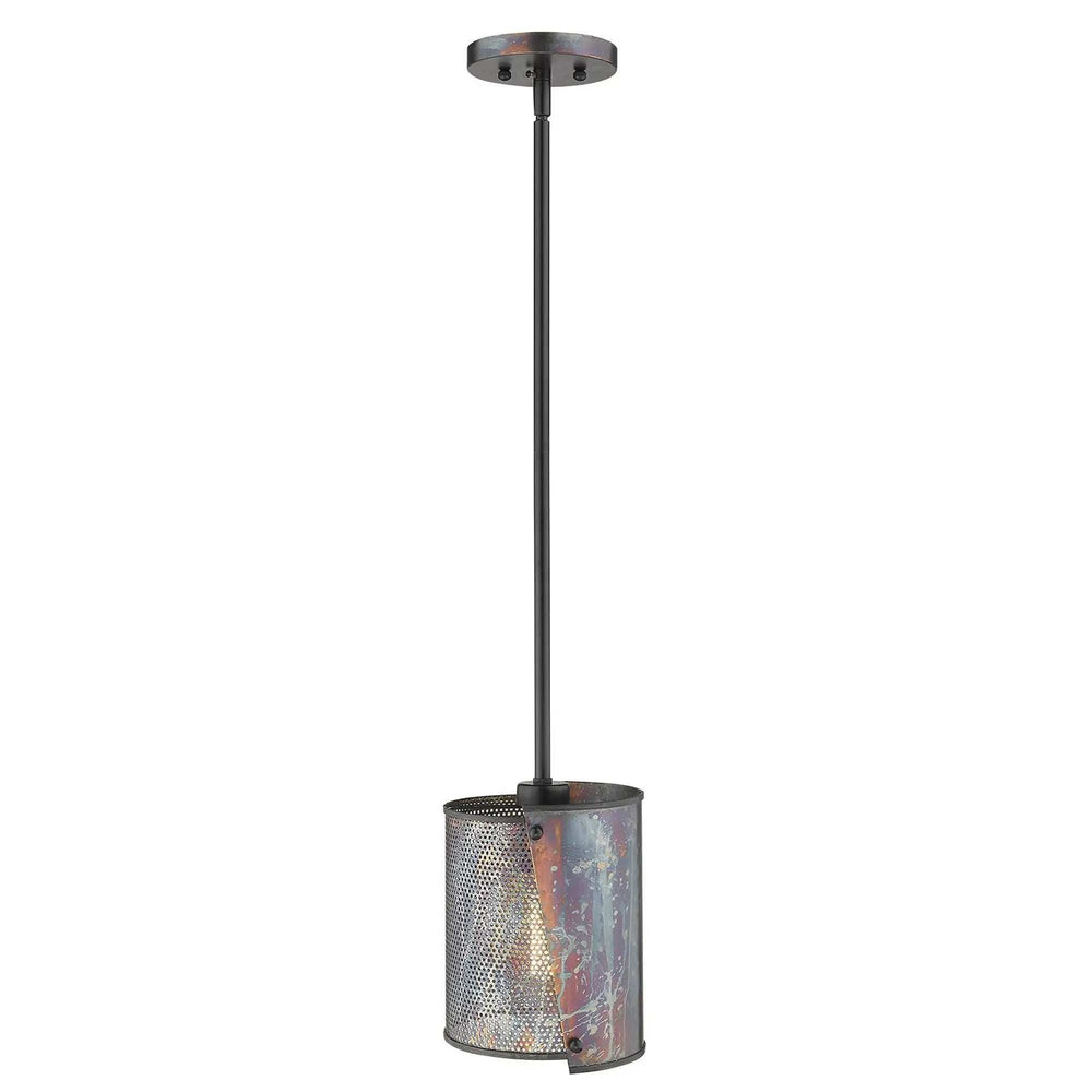 Ryker 1-Light Bronze Patina Pendant - Homeroots - Flyclothing LLC