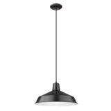 Industrial Matte Black Hanging Light - Homeroots - Flyclothing LLC