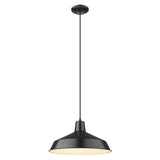 Industrial Matte Black Hanging Light - Homeroots - Flyclothing LLC