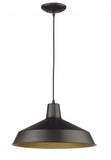 Industrial Brushed Bronze Hanging Light - Homeroots - Flyclothing LLC