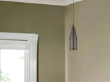 Narrow Bronze Hanging Light with Glass Studs - Homeroots - Flyclothing LLC