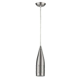 Narrow Silver Hanging Light with Glass Studs - Homeroots - Flyclothing LLC