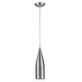 Narrow Silver Hanging Light with Glass Studs - Homeroots - Flyclothing LLC