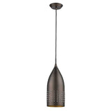 Bronze Hanging Light with Glass Studs - Homeroots - Flyclothing LLC